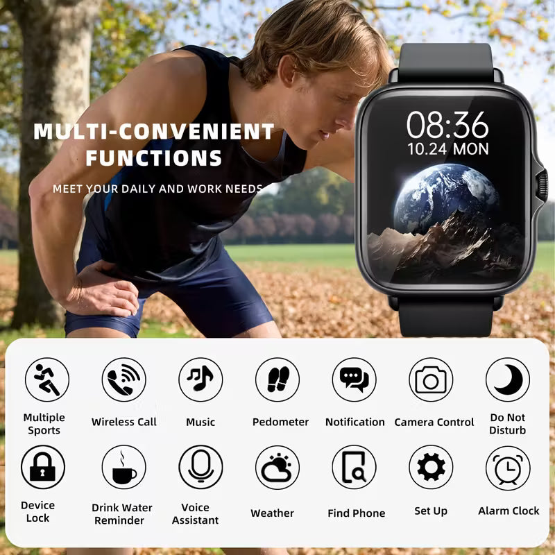 Smart Watch 4.65cm Full Touch Screen
