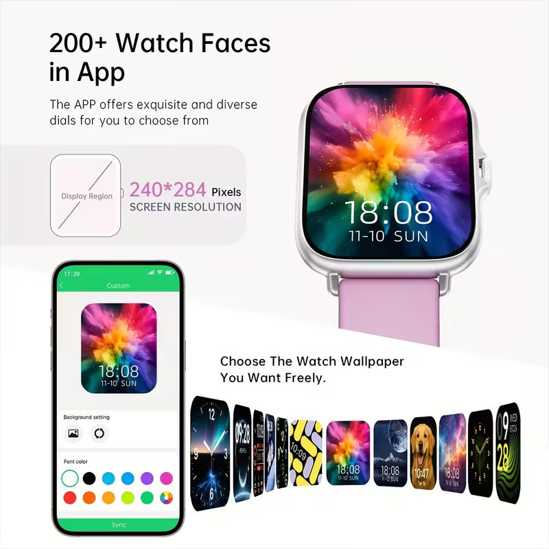 Smart Watch 4.65cm Full Touch Screen